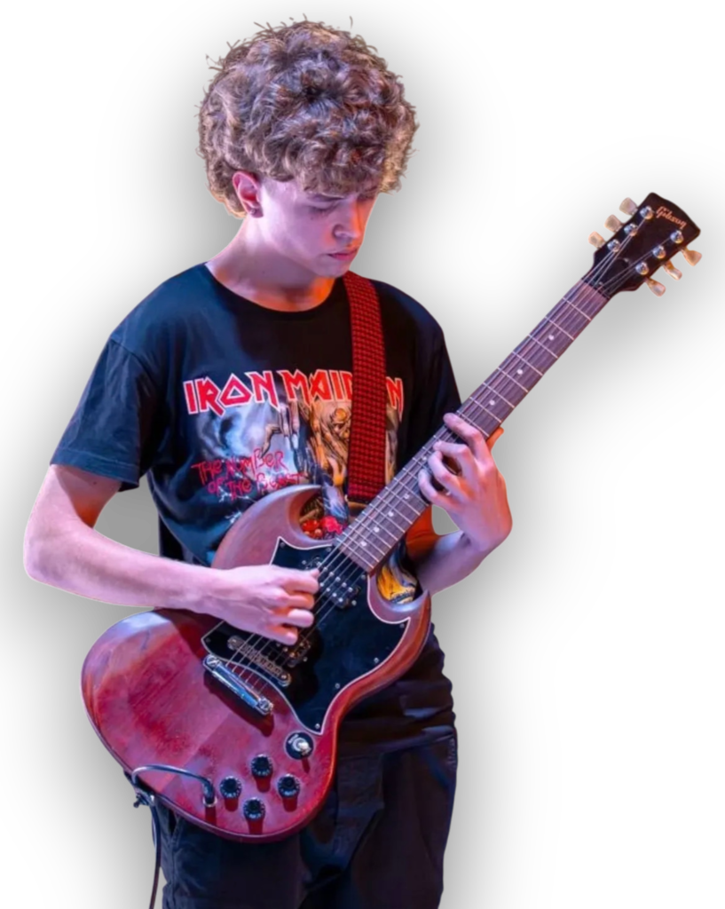 Keep applying a guitar image background for first page